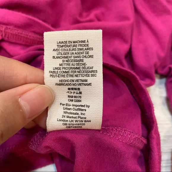 Free People Hot Pink Magenta Long Sleeve Top M - Picture 8 of 8